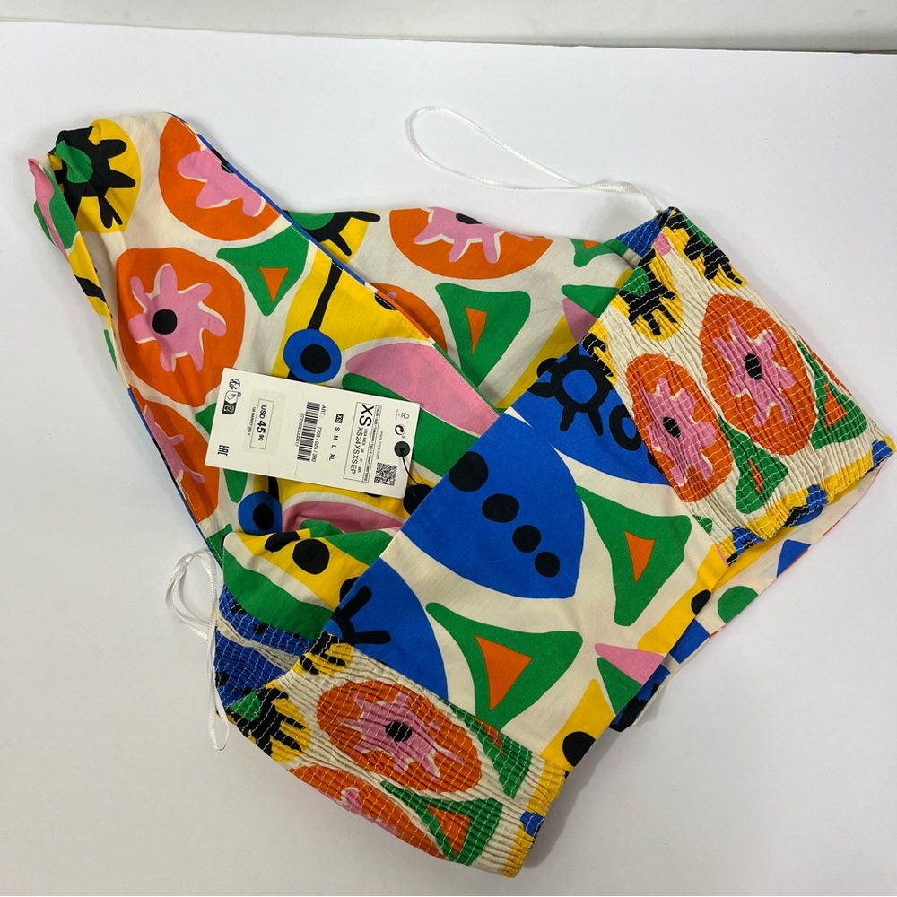NWT Zara Colorful Halter Crop Top - Picture 5 of 7